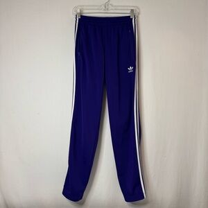 Adidas Women's Purple White Firebird Track Stripe Pants Size S